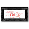 Love You More Script Stencil