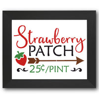 Strawberry Patch Stencil