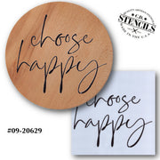 Choose Happy Stencil