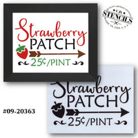 Strawberry Patch Stencil