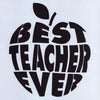 Best Teacher Ever Apple Stencil