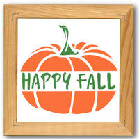 Happy Fall Pumpkin Stencil