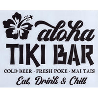 Aloha Tiki Bar Stencil