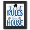 The Cat Rules This House Stencil