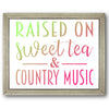 Raised on Sweet Tea & Country Music Stencil