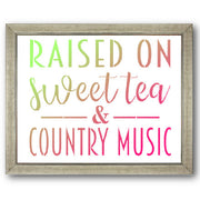 Raised on Sweet Tea & Country Music Stencil