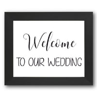 Welcome to Our Wedding Stencil
