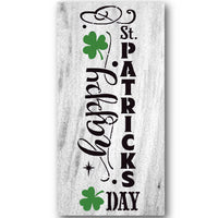 Happy St. Patrick's Day Vertical Stencil