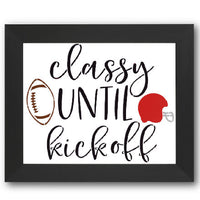 Classy Until Kickoff Stencil