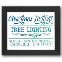 Christmas Festival Stencil