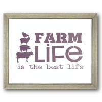 Farm Life is the Best Life Stencil