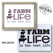 Farm Life is the Best Life Stencil