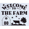 Welcome to the Farm Stencil