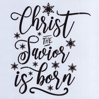 Christ the Savior is Born Stencil