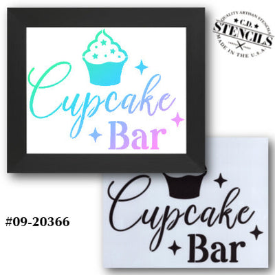 Cupcake Bar Stencil