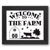 Welcome to the Farm Stencil