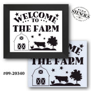Welcome to the Farm Stencil