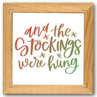 And the Stockings Were Hung Stencil