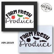 Farm Fresh Produce Stencil