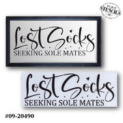 Lost Socks Seeking Sole Mates Stencil