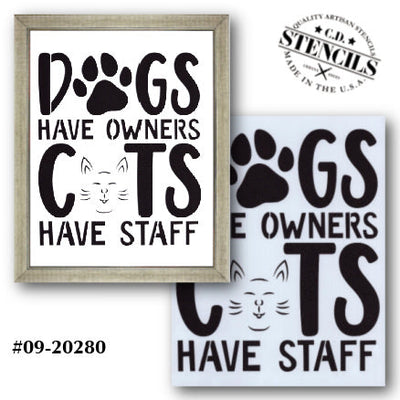 Dogs Have Owners Stencil