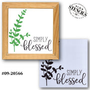 Simply Blessed Stencil