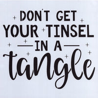 Tinsel in a Tangle Stencil