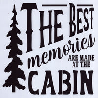 Best Memories Cabin Stencil