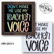 Teacher Voice Stencil