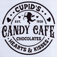 Cupid's Candy Cafe Stencil