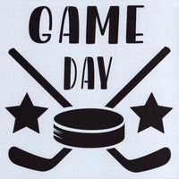 Game Day Hockey Stencil