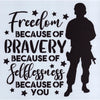 Freedom Because of Bravery