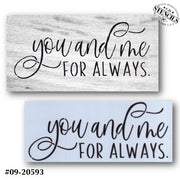 You and Me For Always Stencil