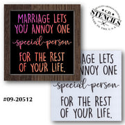 Annoy One Special Person Stencil