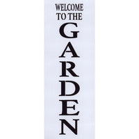 Welcome to the Garden Vertical Stencil