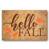 Hello Fall Leaves Stencil