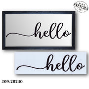 Convertibles: Fancy Hello Stencil