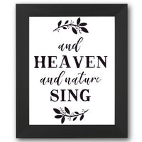 And Heaven and Nature Sing Stencil