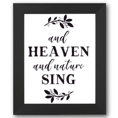 And Heaven and Nature Sing Stencil