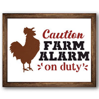 Farm Alarm Stencil