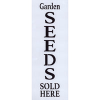 Garden Seeds Sold Here Stencil