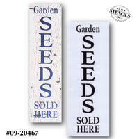 Garden Seeds Sold Here Stencil