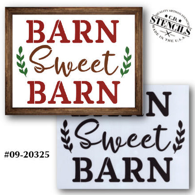 Barn Sweet Barn Stencil