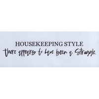 Housekeeping Style Stencil