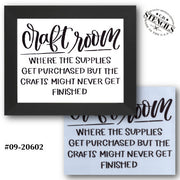 Craft Room Stencil