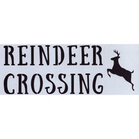 Reindeer Crossing Stencil