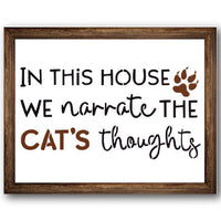 We Narrate the Cat's Thoughts Stencil