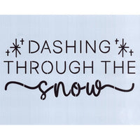 Dashing Through the Snow Stencil