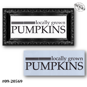 Locally Grown Pumpkins Stencil