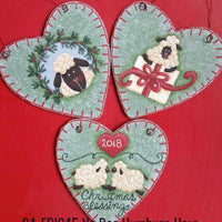 4" Heart Ornaments